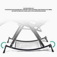 MHJKHG Rocking Chair Adult Siesta Rocking Chair Rocking Chair,Folding Chair,Lunch Break Chair,Leisure Chair,Balcony Lazy Home Outdoor Leisure Rocking Rocking Chair，Black