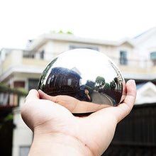 RT-OSXE Reflective Garden Gazing Balls, 10pcs Hollow Polished Mirror Reflection Hemisphere, Shiny Pond Floating Sphere for Outdoor Indoor Garden Decoration (Color : Silver, Size : 250mm/9.8in)