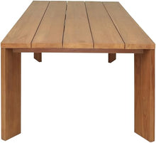 Meridian Furniture 111-DT96 Mirella Collection Modern | Contemporary 96" Outdoor Patio Dining Table with Solid Teak Wood Frame, Natural Teak Finish, 96" W x 42" D x 29.75" H, Natural