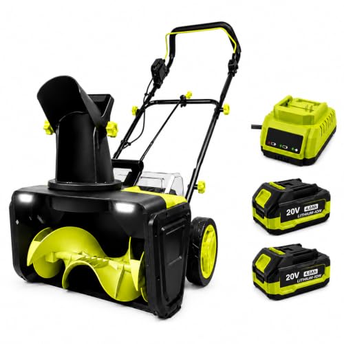 Electric Snow Blower 40V, 3500W Brushless Motor, Dual LED