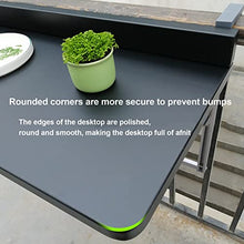Outdoor Folding Side Table,Balcony Hanging Railing Table,Home Bar Table,Multifunctional Leisure Table,Adjustable Wall-Mounted Tables,Terrace Flower Stand Courtyard Garden Decoration Table ( 100X40Cm/