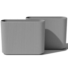 Veradek Demi Series Span Planter - Tall and Wide Outdoor Planter with Shelf