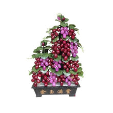 YXIANG56Q Fake Plants Artificial Green Plant Jade Grape Bonsai Ornament for Home Office Bonsai Tree