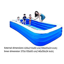 Swimming Pool Oversize Design 1-8 People Big-Sized Inflatable Lounge Pool Pool Party Thickened Abrasion Resistant 428x210x60 Cm Backyard Water Part
