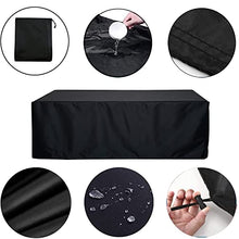 QIAOH Outdoor Furniture Covers Waterproof Rectangle 27.2x27.2x48in, Garden Furniture Covers Garden Furniture Cover Patio Set Cover Waterproof 420d Oxford Fabric Rectangular,Outdoor Table Cover