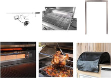 BLAZE BBQ Outdoor Package 8 of 32" LTE Built-in Natural Gas Grill, Drop-in Single Side Burner, 32" Door & Two Drawers Combo, 20" Compact Refrigerator, Grill Cover, Rotisserie Kit, and Accessories