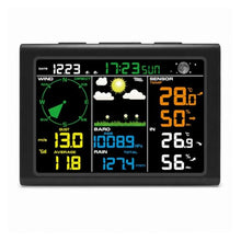 Rain Gauge, Wireless Weather Station Digital with Solar HD Color Display