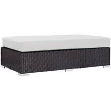 America Luxury - Outdoor Modern Contemporary Urban Design Rectangle Patio Balcony Ottoman White