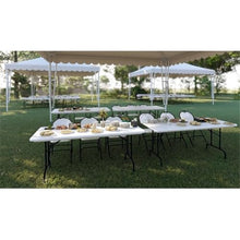 Pemberly Row Contemporary Plastic & Metal Activity Table 30" x 60" Red