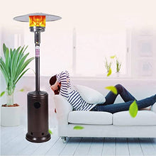 Patio Heater Outdoor Heaters for Home Powerful Fast Heating Safe Low Energy Radiator Dumping Protection Energy Efficient with Wheels – Black (natural Gas) 220 cm (86 inches) (220 cm (86 in) Black