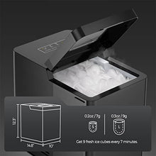 TEDILUVI Bullet-Cylindrical Ice Machine 7mins Fast Icing 33lb/24h Bullet-Shape Low Noise for Home Bar