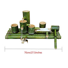 Water Features for The Garden Bird Bath Water Feature Pump Bamboo Fountain is Suitable for Decorating Fish Tanks,Stone Troughs,10(70Cm/27.5In)