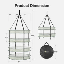 iPower 36-Pack 2ft 4-Layer Mesh Herb Rack Drying Net with Free Storage Bag