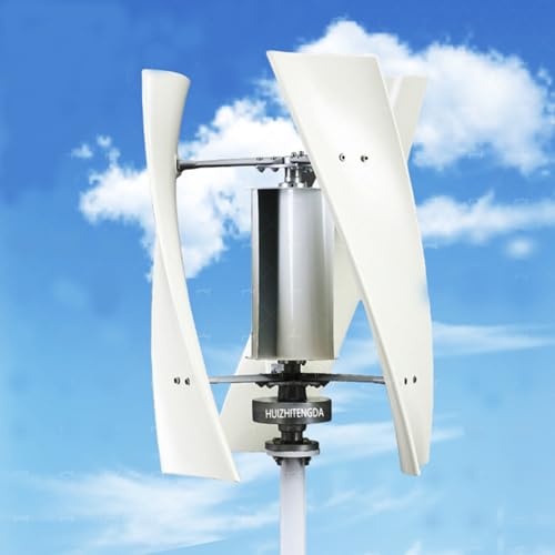 HUIZHITENGDA 12v, 10000W Wind Turbine Vertical Wind Generator Kit, 220V Wind Power Generator for Marine, RV, Home, Windmill Generator Suit for Hybrid Solar Wind System