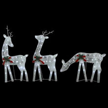 FMPGJLYH 6 Pcs Lighted Christmas Reindeer Set, Cold White LED Mesh Yard