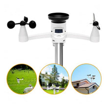 Outdoor Rain Gauge, 6-in-1 Wireless WiFi Weather Station with Thermometer