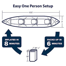 Sea Eagle 465 FastTrack Inflatable Kayak Pro Package Blue/Gray
