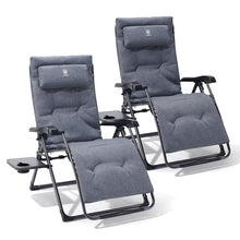 EVER ADVANCED Aluminum Zero Gravity Chair, 2.4" Padded, 350 lb Capacity