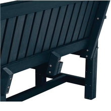 Sequoia Professional Commercial Grade Exeter Garden Bench, 6ft, Federal Blue
