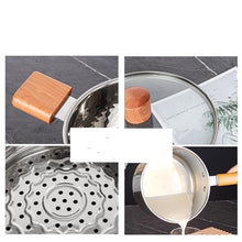 FJIESGKQ Uncoated Stainless Steel Milk Pot Household Complementary Food Small Pan Fried Instant Noodles