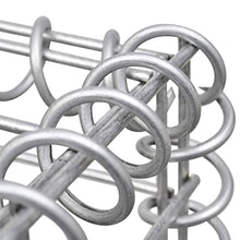 Galvanized Steel Gabion Wall with Covers, Weather-Resistant Rustproof Garden Fence, Decorative Fence for Outdoor Landscape Lawn