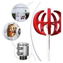 MPPT LED 400W 5Blades 12V 24V Vertical Axis Wind Turbine Generator Kit