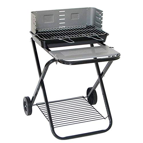 Grill Charcoal Barbecue Cooker Portable Home Outdoor Camping Picnics Grill Stainless Steel Mesh Non-Stick Tray