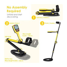 Gold Detector, TX-650 Foldable Metal Detector for Treasure Hunts
