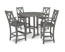 Polywood Braxton Bar Set Slate Grey