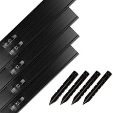 Dreamscape SlideEdge Aluminum Landscape Edging - 16 Strips, 117.5ft Total, Black