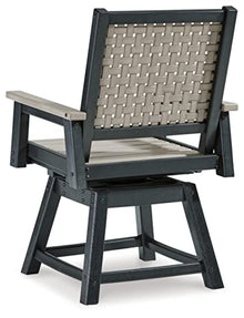 Signature Design by Ashley Mount Valley Swivel Chair 2 Count Light Brown & Black