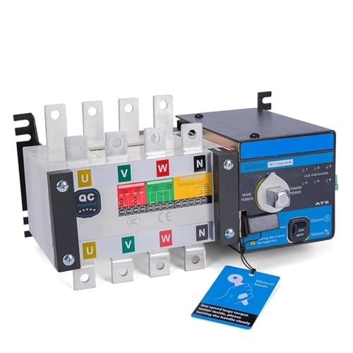4P 160A Dual Power Automatic Transfer Switch, Electric Control Power