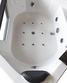 SIMBASHOPPING USA Whirlpool Corner Bathtub Hydrotherapy IBIZA 59.05