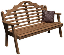Furniture Barn USA Pine 5' Marlboro Garden Bench, Mushroom Stain