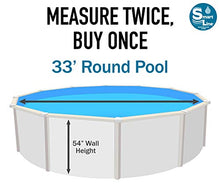 Smartline 33 Round Mystri Gold Unibead Liner | 54" Wall Height | 25 Gauge Vinyl | Above Ground Swimming Pools