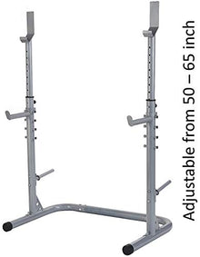 BalanceFrom RS 60 Adjustable Olympic Workout Bench Gray