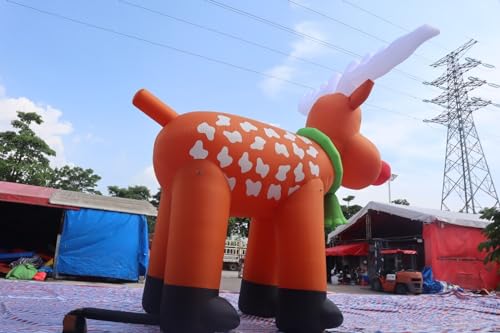 Bookishbunny 26FT Inflatable Reindeer Christmas Decoration Multicolor