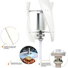 2500W 3-Blade Vertical Wind Turbine Generator Kit