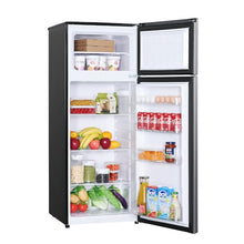 7.3 CU. FT. 2-Door MINI Fridge in Platinum Steel with Freezer