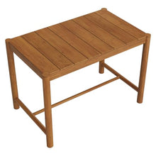 Modway Eleni 56-Inch Outdoor Teak Wood Bar Table in Natural – Rectangular Patio Bar Table with Slatted Top for Patios, Decks, Or Gardens