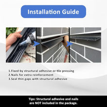 ERRULAN Wall Drip Edge Trim, Rainwater Diverter for Tile Exterior