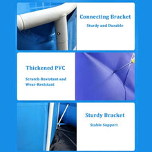 Rectangular Metal Frame Above Ground Swimming Pool, with Steel
