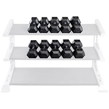 Body-Solid Rubber Coated Hexagon Dumbbells Black