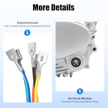 4-Stroke Single Cylinder Engine， 2-in-1 Electric & Foot-Operated Start CDI Electronic Ignition Gas Powered Multi-Use Engine Easy Installation Low fuel consumption for 200cc 250cc ATV Models