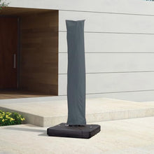 OROTLECT 12FT Double Top Square Deluxe Cantilever Umbrella With Base And Umbrella Cover,Gray