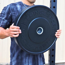 OneFitWonder Black Bumper Plate Set - 160 lbs for Weightlifting & Strength Training