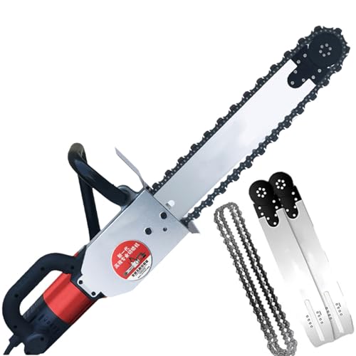 Electric Chain Saw Wall Cutter,Handheld Brushless Chainsaw,Diamond Chain Wall Cutte,Wet Electric Wall Groove Cutting Machine,For Red Brick,Stone,Granite 480mm