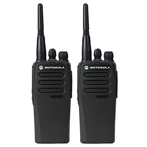 Motorola CP200d UHF Two Way Radios 2 Pack Renewed Black