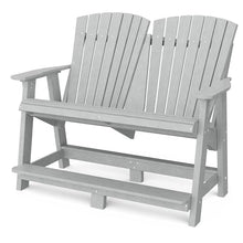 Wildridge Heritage Double High Adirondack, Light Gray - Outdoor Weather Resistant Poly Furniture for Patio