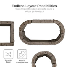RTS Home Accents Rock Lock Raised Garden Bed Kit 96" Oval